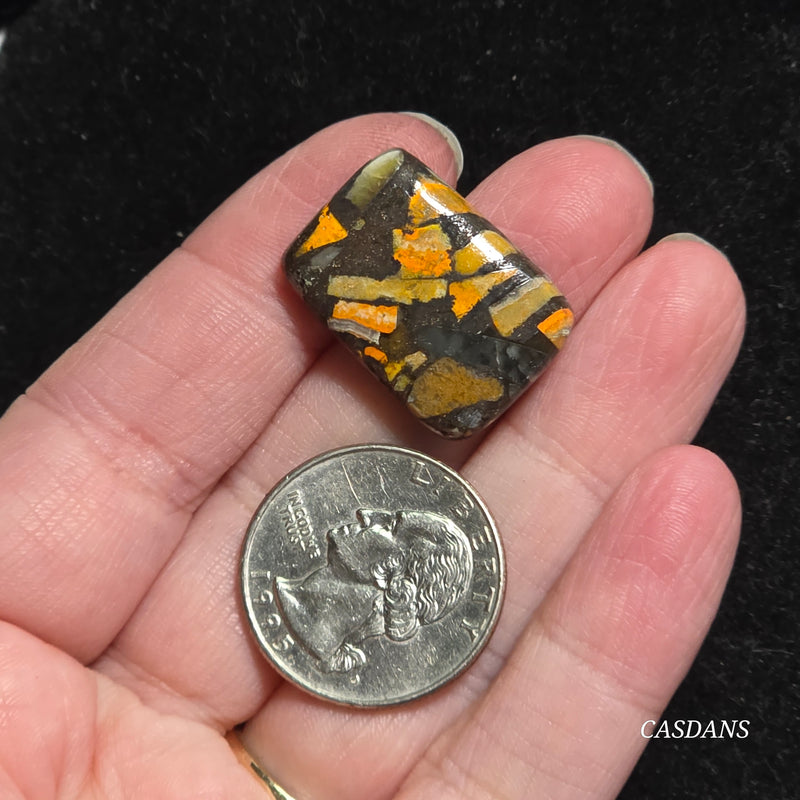 Bumblebee Jasper Copper Composite Cabochon