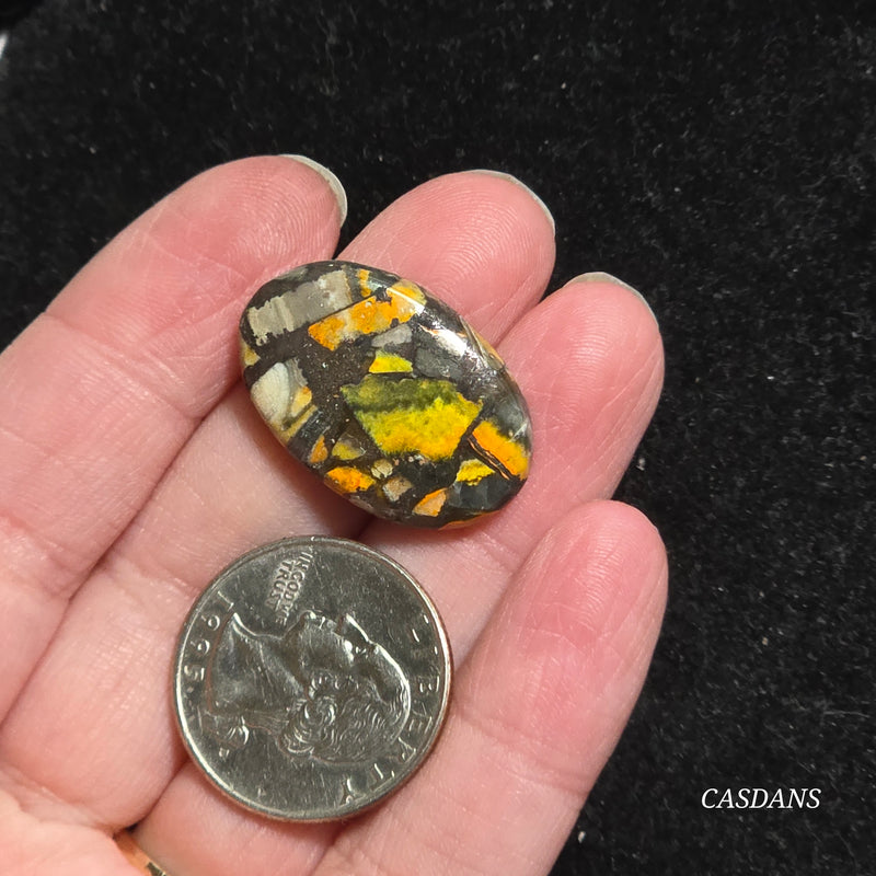 Bumblebee Jasper Copper Composite Cabochon
