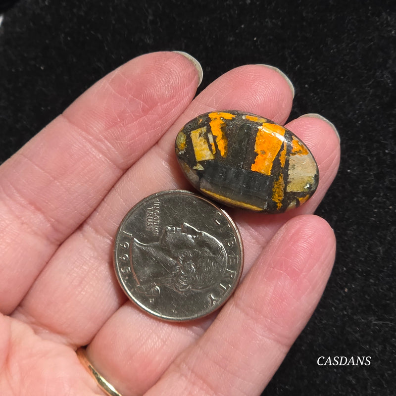 Bumblebee Jasper Copper Composite Cabochon