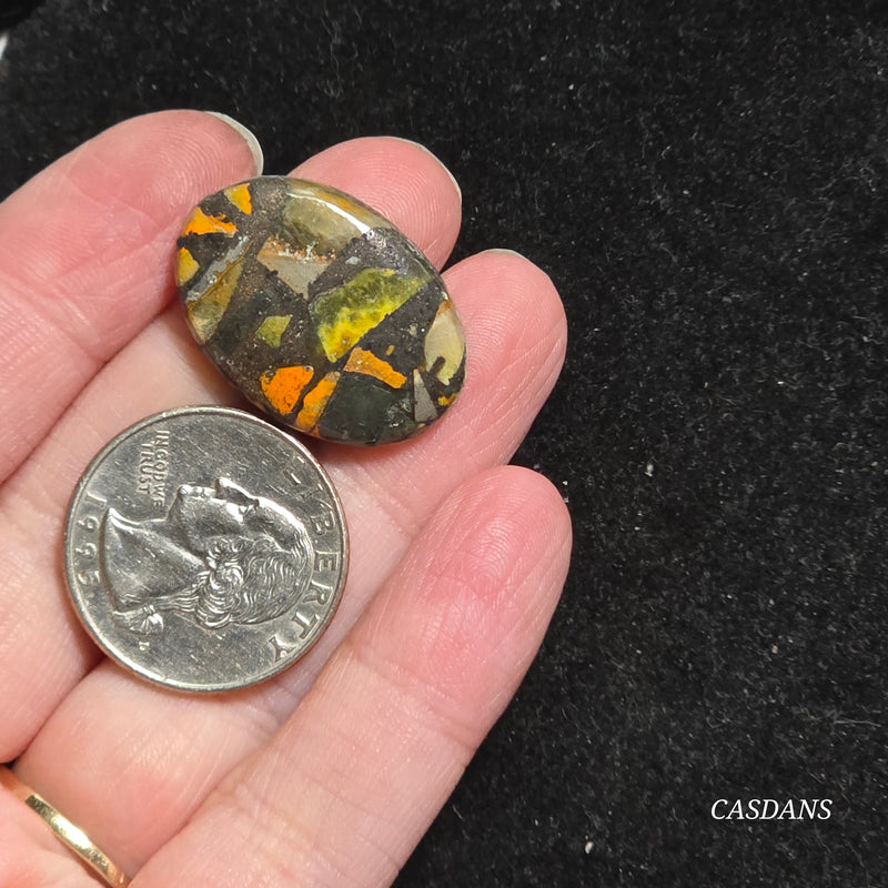 Bumblebee Jasper Copper Composite Cabochon