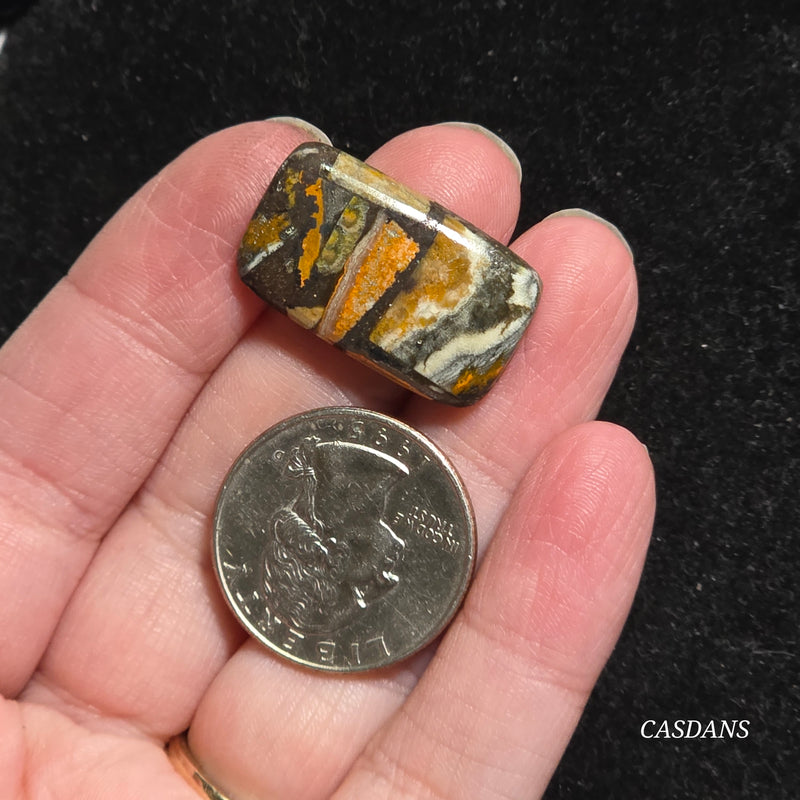Bumblebee Jasper Copper Composite Cabochon