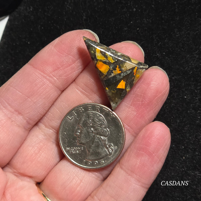 Bumblebee Jasper Copper Composite Cabochon