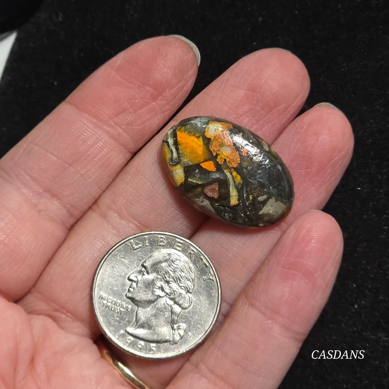 Bumblebee Jasper Copper Composite Cabochon