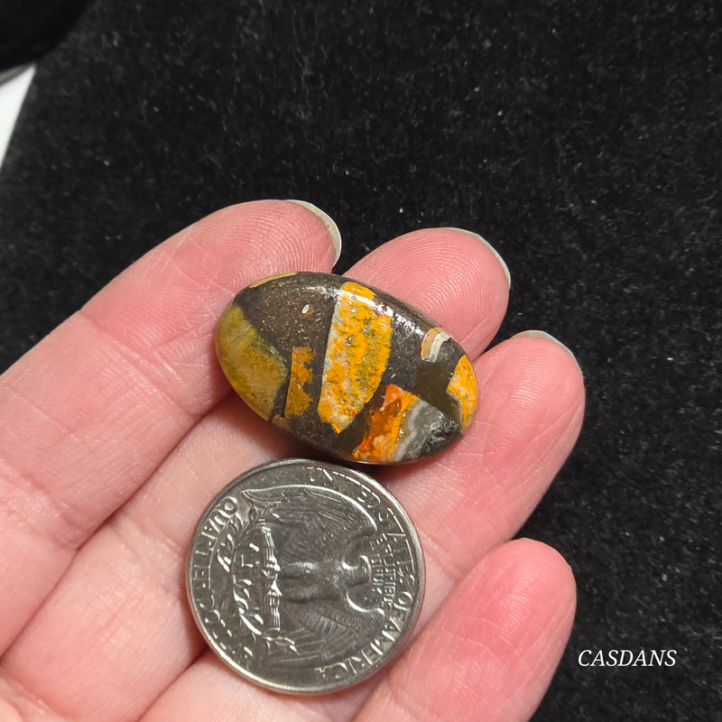Bumblebee Jasper Copper Composite Cabochon