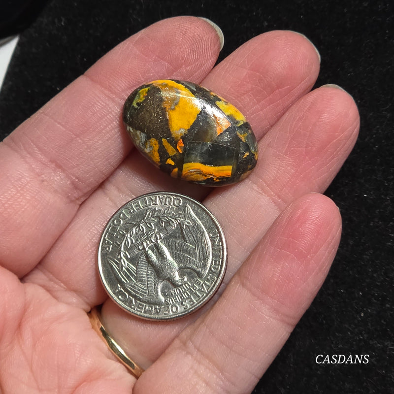 Bumblebee Jasper Copper Composite Cabochon