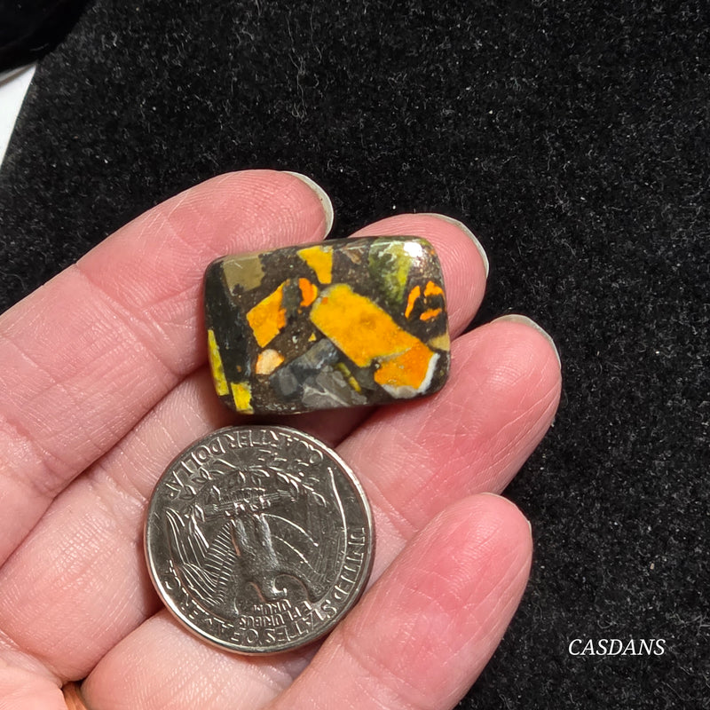Bumblebee Jasper Copper Composite Cabochon