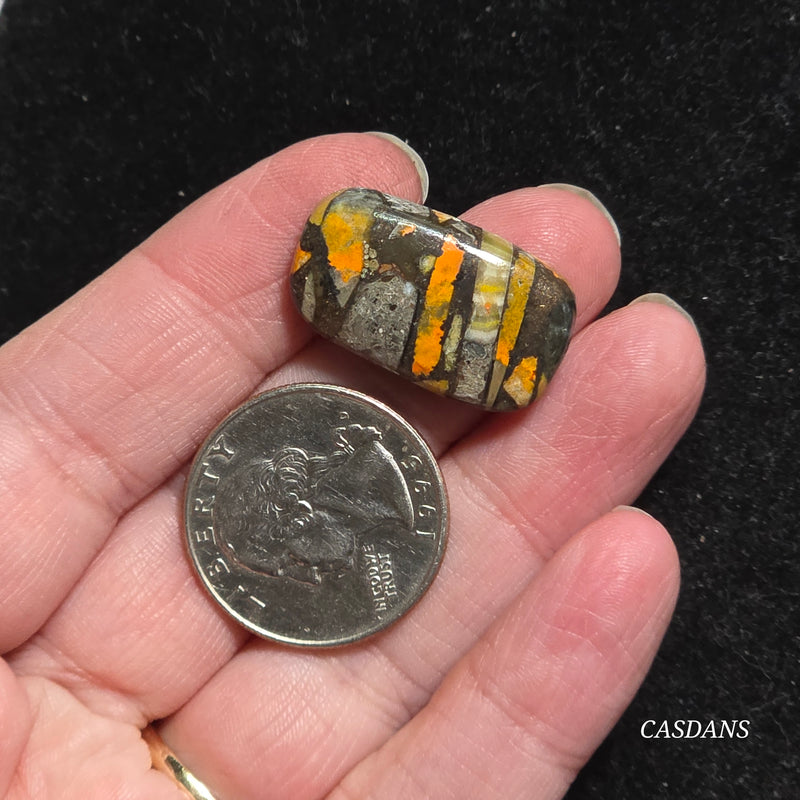 Bumblebee Jasper Copper Composite Cabochon