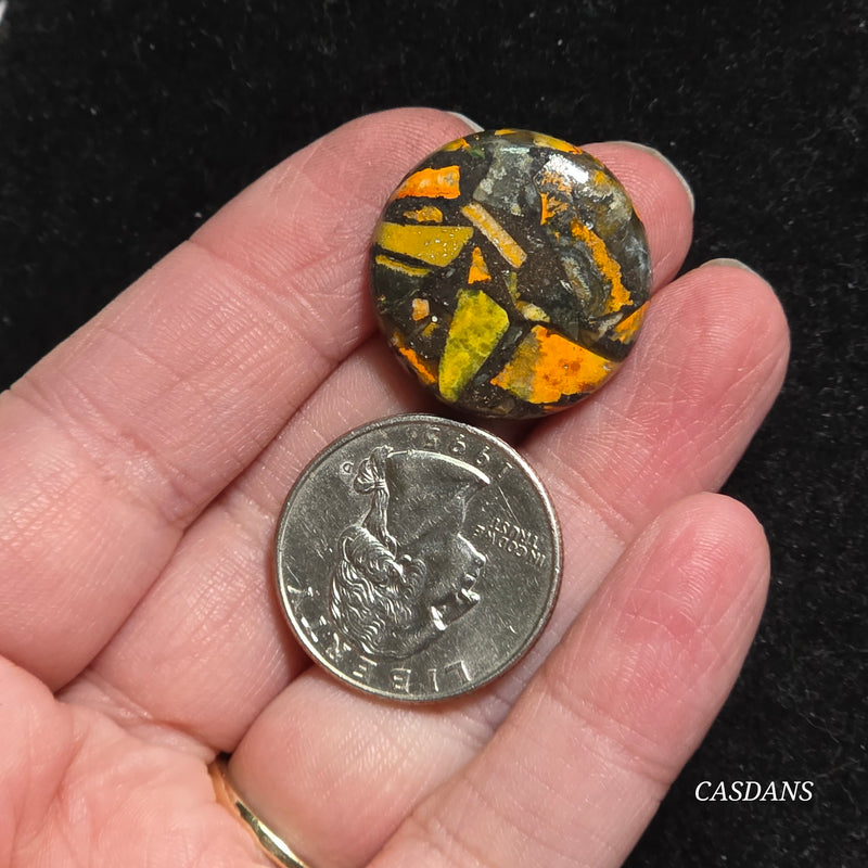Bumblebee Jasper Copper Composite Cabochon