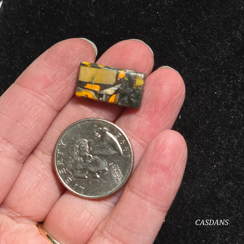 Bumblebee Jasper Copper Composite Cabochon