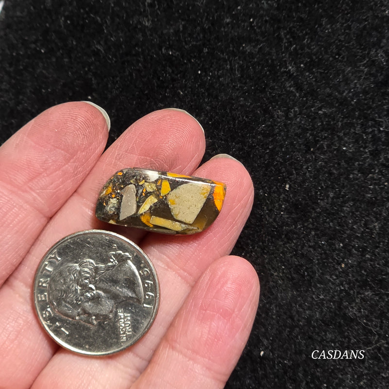 Bumblebee Jasper Copper Composite Cabochon