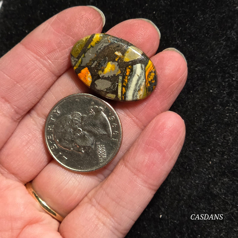 Bumblebee Jasper Copper Composite Cabochon