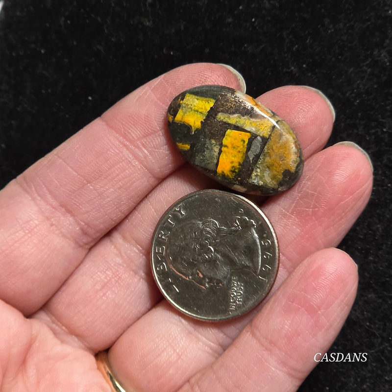 Bumblebee Jasper Copper Composite Cabochon
