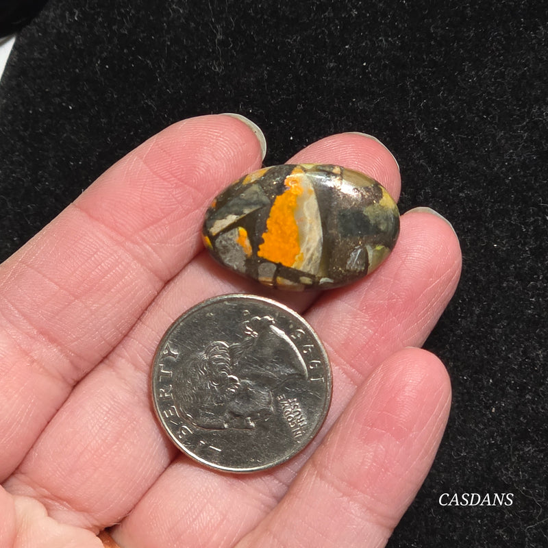 Bumblebee Jasper Copper Composite Cabochon