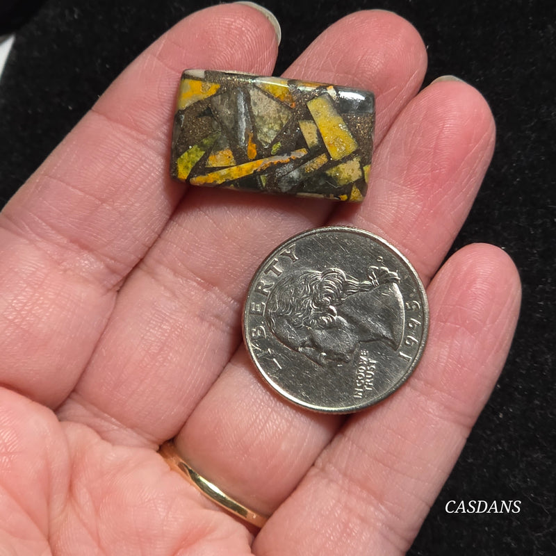 Bumblebee Jasper Copper Composite Cabochon