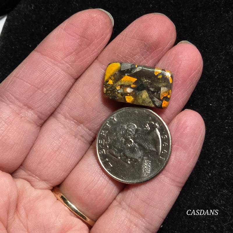 Bumblebee Jasper Copper Composite Cabochon