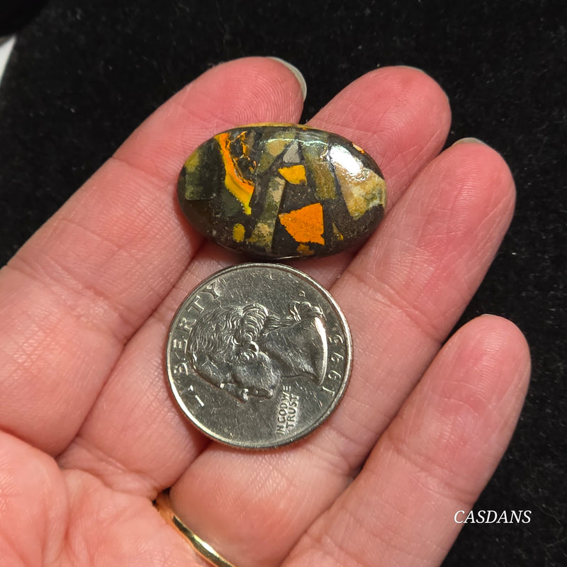Bumblebee Jasper Copper Composite Cabochon