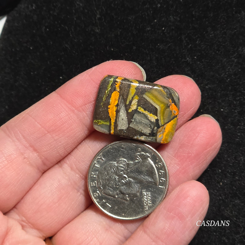 Bumblebee Jasper Copper Composite Cabochon