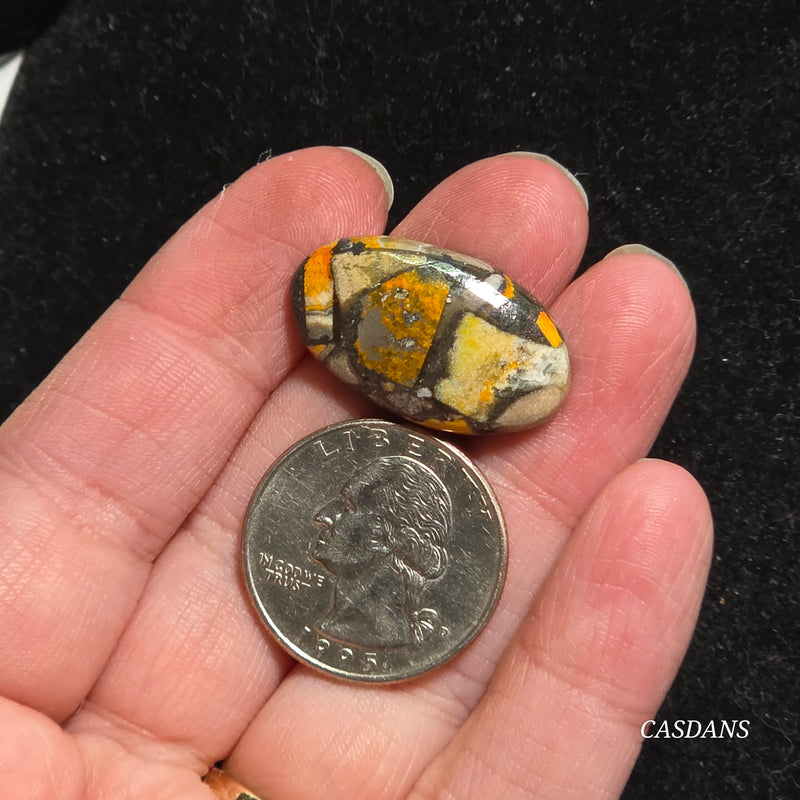 Bumblebee Jasper Copper Composite Cabochon