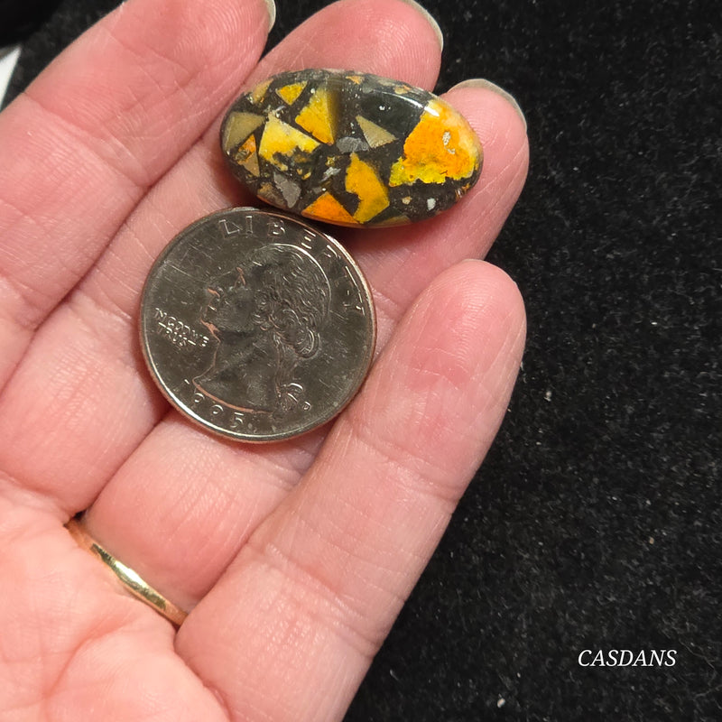 Bumblebee Jasper Copper Composite Cabochon