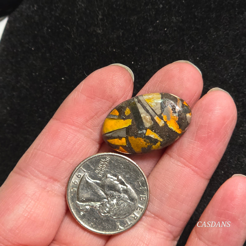 Bumblebee Jasper Copper Composite Cabochon