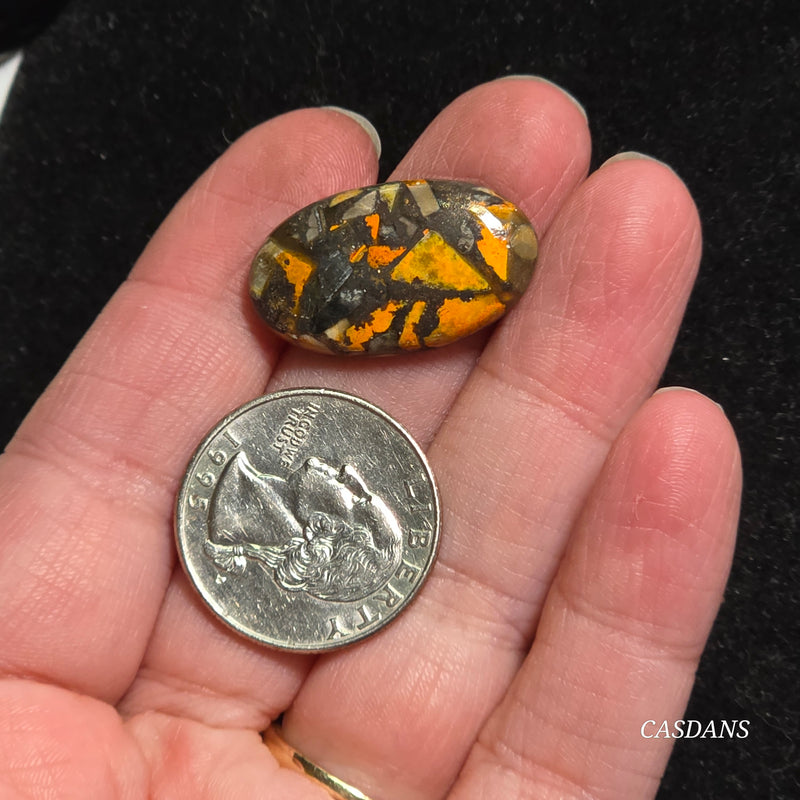 Bumblebee Jasper Copper Composite Cabochon