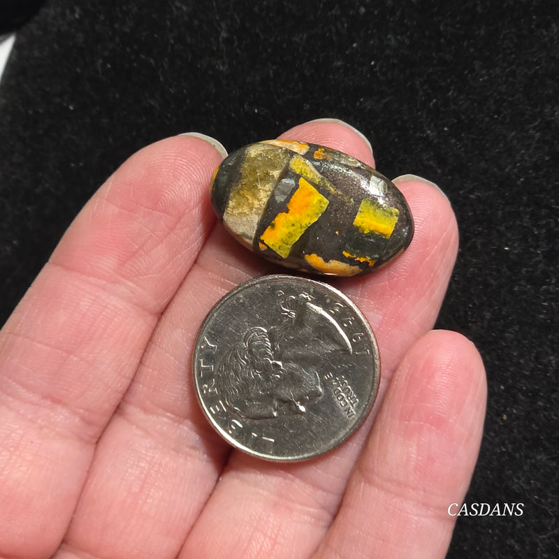 Bumblebee Jasper Copper Composite Cabochon