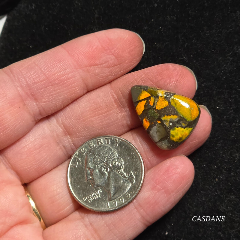 Bumblebee Jasper Copper Composite Cabochon