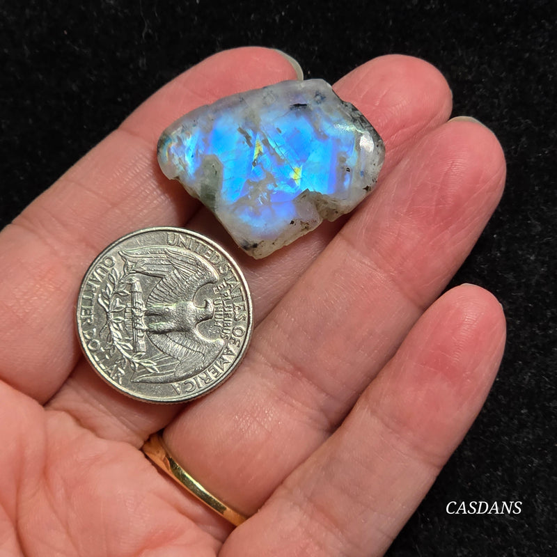 Rainbow Moonstone Slice