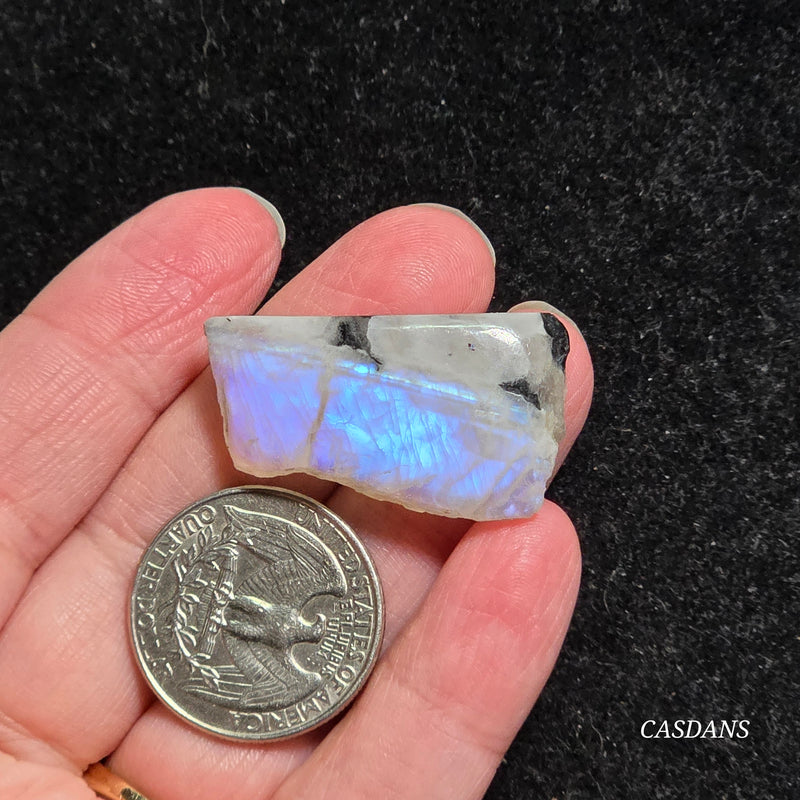 Rainbow Moonstone Slice