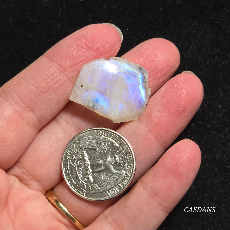 Rainbow Moonstone Slice