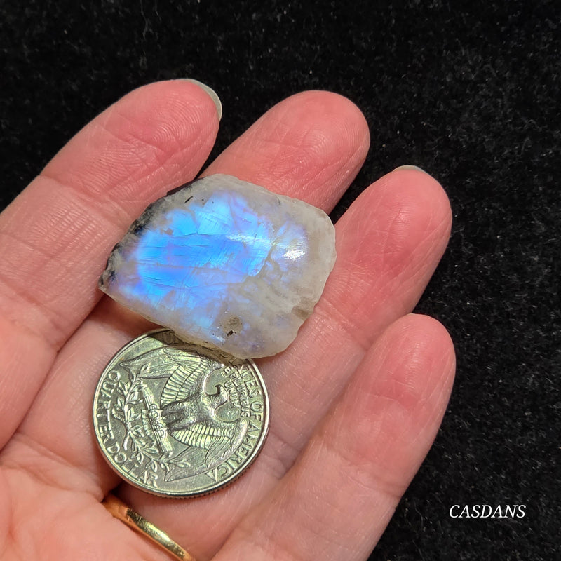 Rainbow Moonstone Slice
