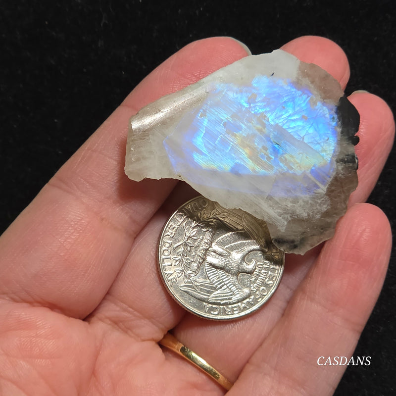 Rainbow Moonstone Slice