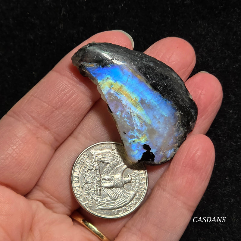 Rainbow Moonstone Slice