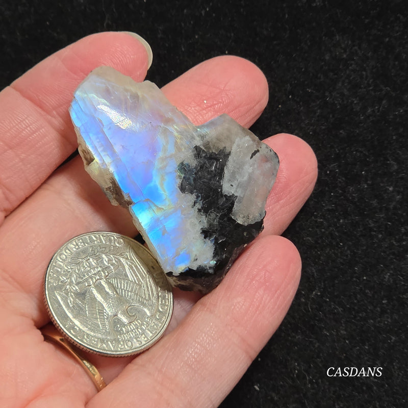 Rainbow Moonstone Slice