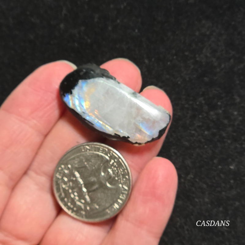 Rainbow Moonstone Slice