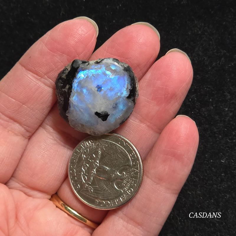 Rainbow Moonstone Slice