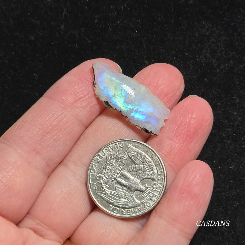 Rainbow Moonstone Slice