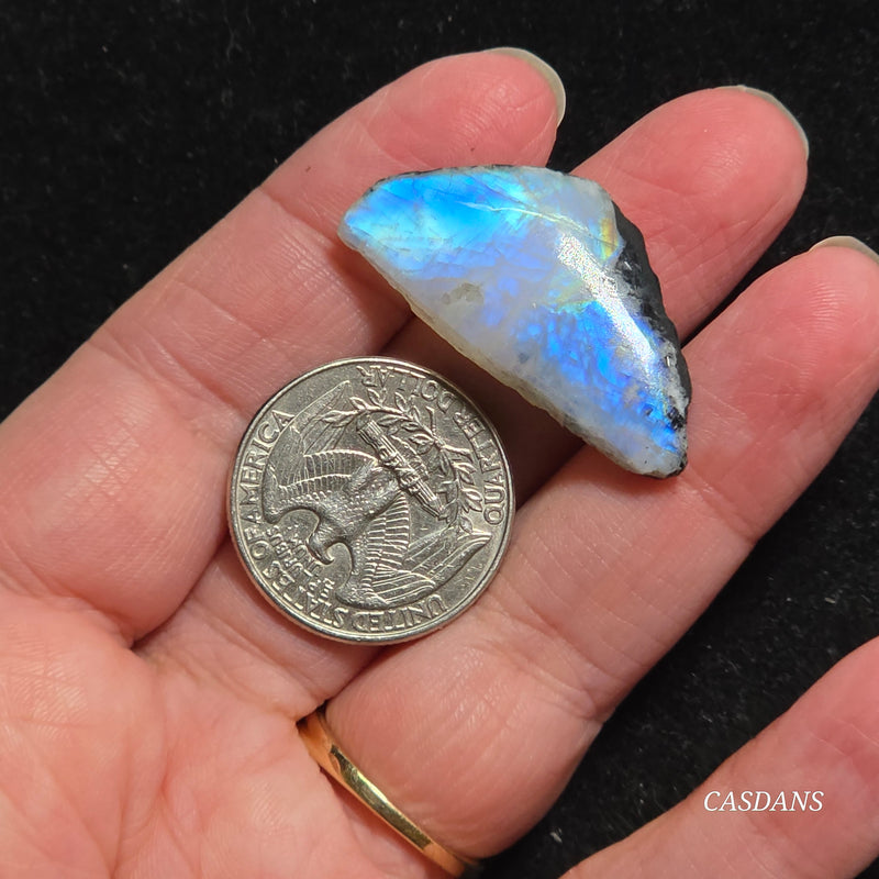 Rainbow Moonstone Slice