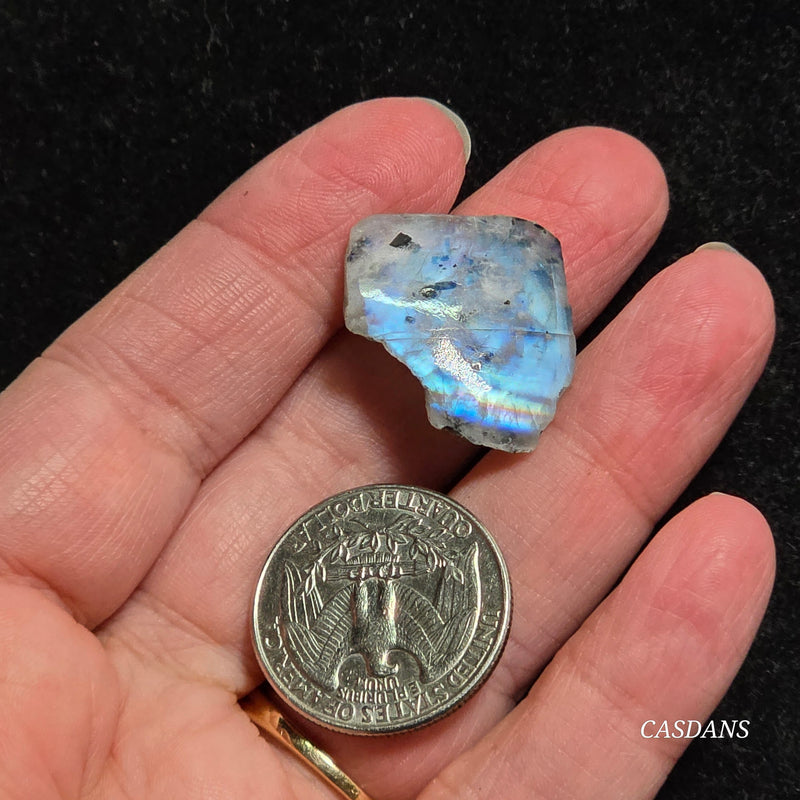 Rainbow Moonstone Slice