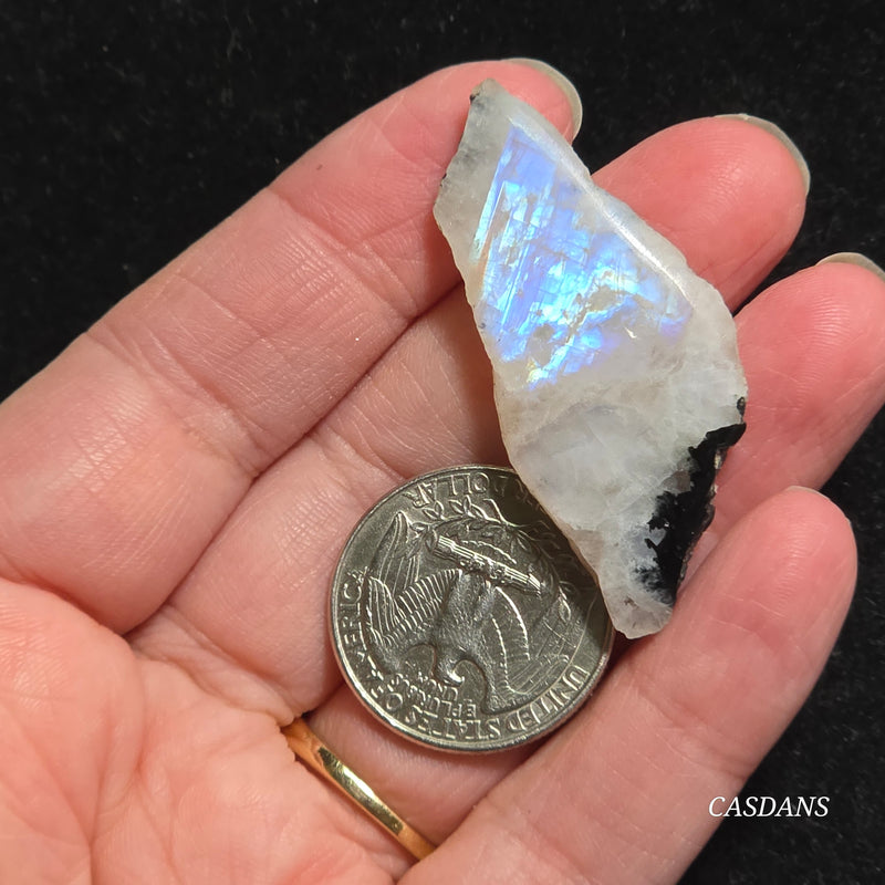 Rainbow Moonstone Slice