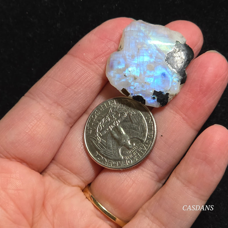 Rainbow Moonstone Slice