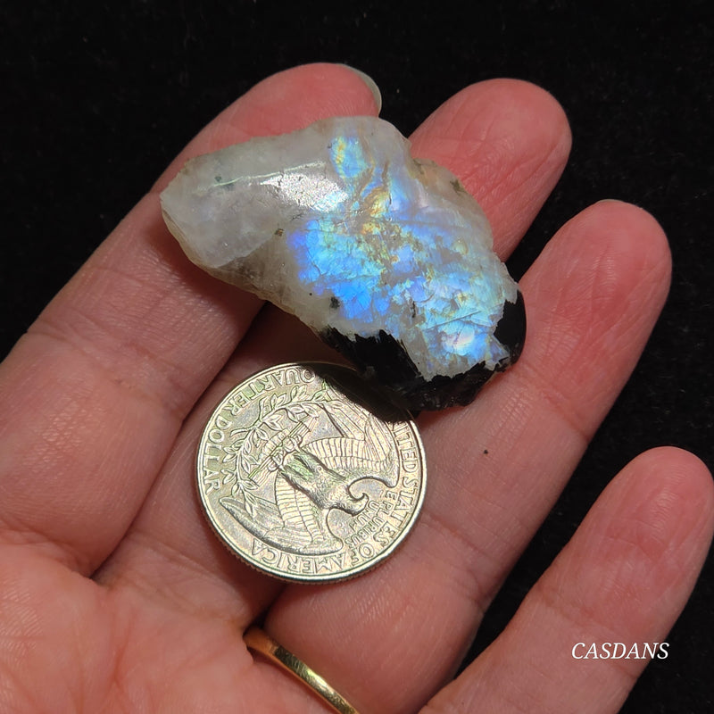 Rainbow Moonstone Slice