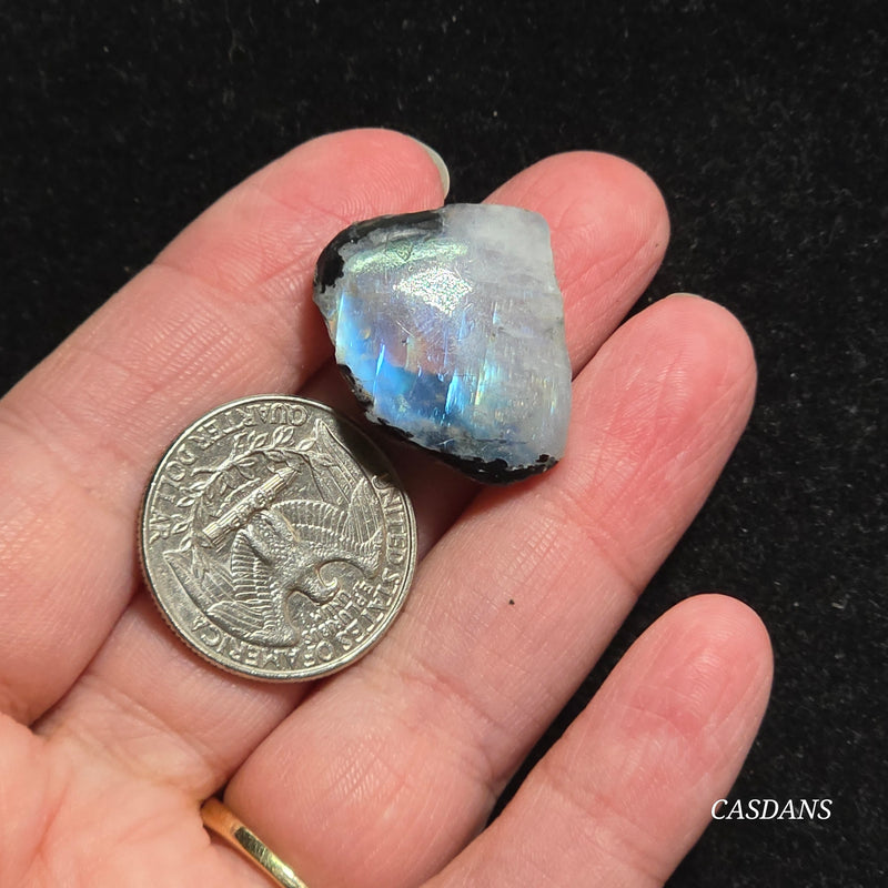 Rainbow Moonstone Slice