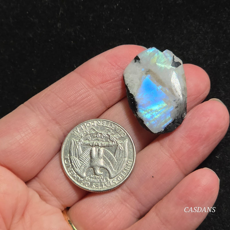 Rainbow Moonstone Slice