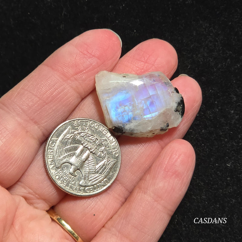 Rainbow Moonstone Slice