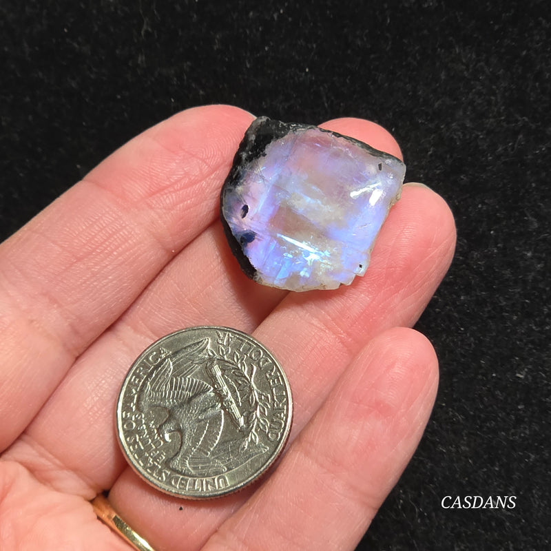 Rainbow Moonstone Slice