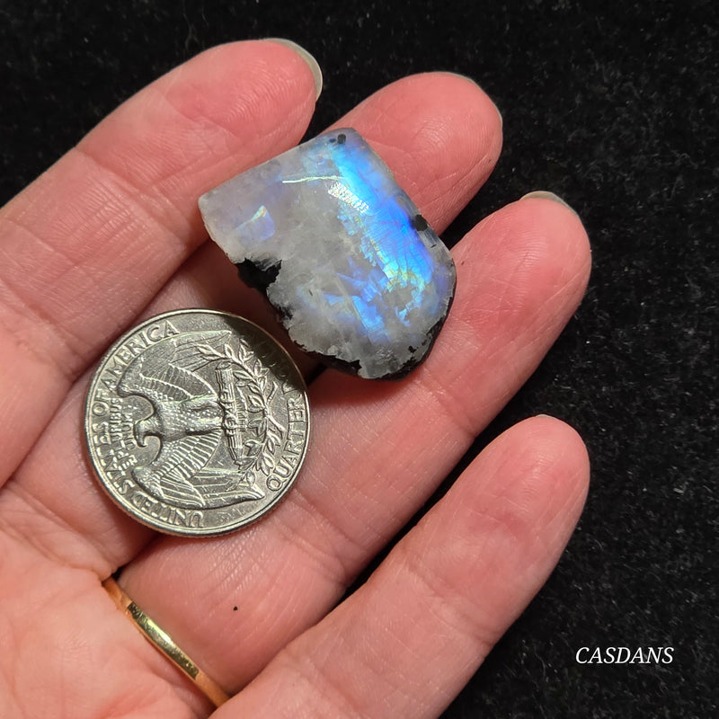 Rainbow Moonstone Slice