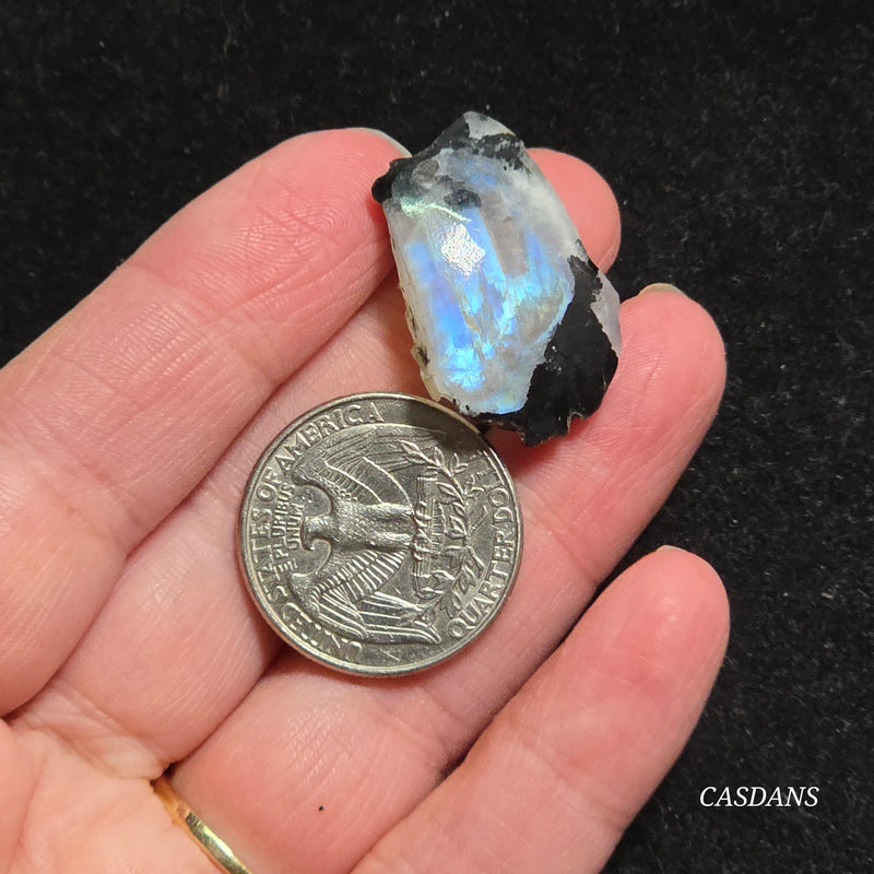 Rainbow Moonstone Slice