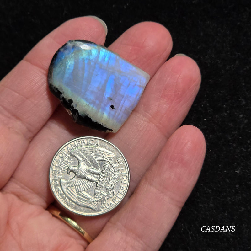 Rainbow Moonstone Slice