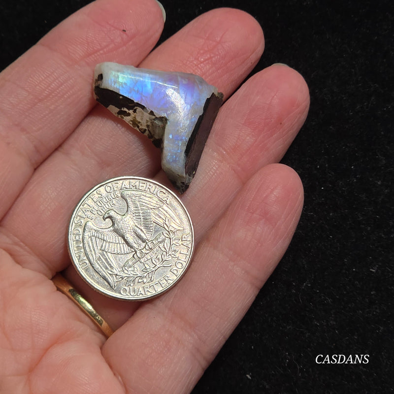 Rainbow Moonstone Slice